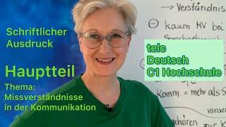 C1 Schreiben | Hauptteil | telc Deutsch C1 Hochschule | Deutsch lernen