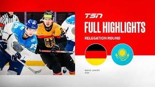 2025 World Junior Championship Highlights: Germany vs Kazakhstan