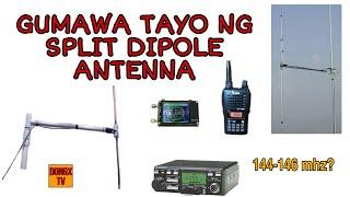 SPLIT DIPOLE ANTENNA MAKING | PINOY ANTENNA MAKER