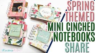 Mini Journals Project Share using Flower Market Paper Collection & Cinch Machines, Mini Notebooks