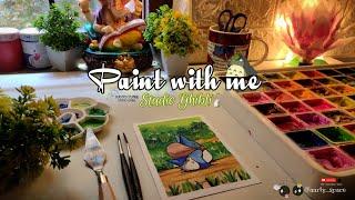 Paint With Me | Studio Ghibli-Inspired Totoro Art | Gouache Painting Session 