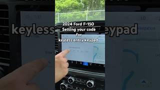 2024 Ford F-150 - How can I set my own code for keyless entry? #shorts