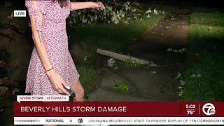 5AM LOOK AT BEVERLY HILLS STORM DAMAGE