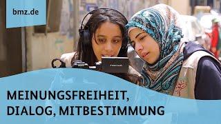 Meinungsfreiheit, Dialog, Mitbestimmung: Das BMZ fördert freie Medien und Medienkompetenz weltweit