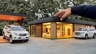 Bought a Miniature Luxury Modern House | 1/18 Diorama | Scale Model Cars