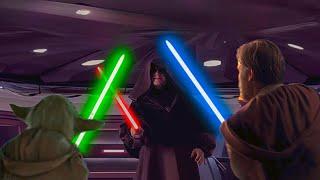 What If BOTH Yoda and Obi Wan tried to kill PALPATINE?