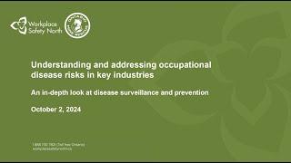 Webinar: Occupational disease risks in key industries