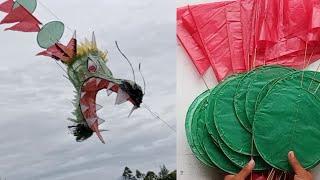 Amazing How to make 3d dragon kite