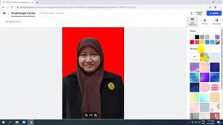 cuma 1 menit ganti ukuran dan background foto