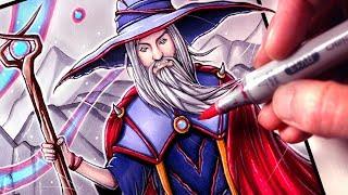 Let's Draw a WIZARD - FANTASY ART FRIDAY