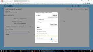 Oracle Fusion Cloud Creation of Inventory and Sub Inventory