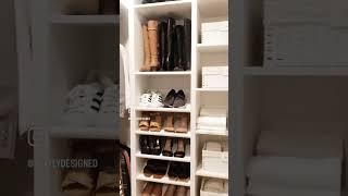 I helped upgrade a clients closet using an @IKEA closet system! We even built a linen closet #ikea