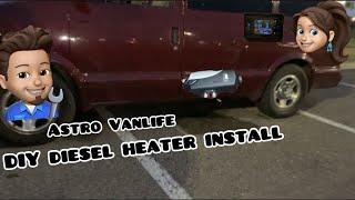 Chevy Astro VanLife Diesel Heater Install And Factory Heater Removal