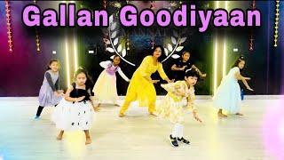 Gallan Goodiyaan Dance Cover Song | Kids dance performance | choreography, Mannat dance Academy