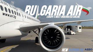 TRIP REPORT | Bulgaria Air’s NEW A220 | Underrated Airline + CRAZY WEATHER | Economy | FRA - SOF