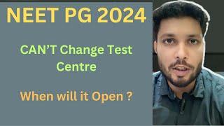 Neet pg exam centre change / can’t change Test centres! What to do?