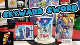 Skyward Sword HD: *UNBOXING* Joy-Cons, Zelda and Loftwing Amiibo, and Game