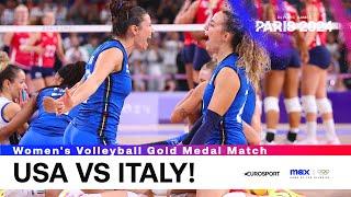 ITALY DOMINATE USA  | Women's Volleyball Gold Medal Match | #Paris2024