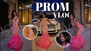 PROM VLOG 2K24 | PREP + GRWM: makeup, hair, pictures, car shopping etc.