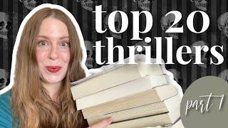 My Top 20 Thriller Books of All Time  (as of 2023)  Part 1
