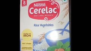 Nestle Cerelac baby cereal with milk rice Vegetables 8month plus #shorts
