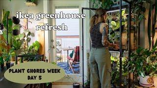 addressing my messy & cluttered ikea greenhouse cabinet 