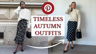 Early Autumn Outfits | Making NEW outfits with my existing clothes | Recreating Pinterest Outfits