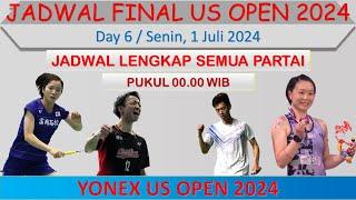 Jadwal Final US Open 2024 Hari Ini │ Day 6 │