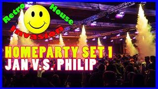 Dj Jan Vs Philip Dj Battle At retro house invasion homeparty set 1