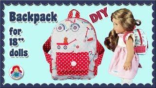 DIY | Backpack for American Girl dolls • Sami Dolls Tutorials