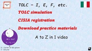 How to access  TOLC exam simulations ( Cisia registration, practice materials download ) #tolc