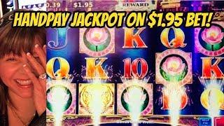 JACKPOT- HANDPAY-$1.95 BET ON LOTUS LAND SLOT-KONAMI