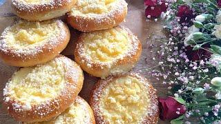 Vatrushka Recipe | Russian Cream Cheese and Apple Buns! | نان واتروشکا روسی