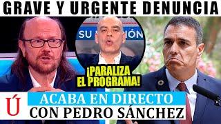 MOMENTO EXACTO EN QUE SANTIAGO SEGURA ACABA CON SÁNCHEZ CON ESTA CORNADA PARALIZANDO EL PROGRAMA