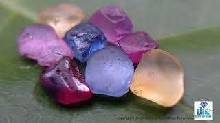 Ceylon Natural Sapphire Rough Gemstones Lot