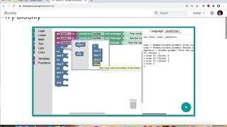 Basic Calculator (Blockly)