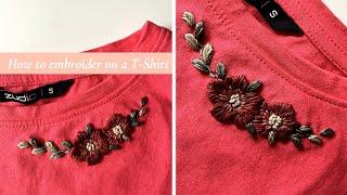 How To Embroider On A T-Shirt Using Water Soluble Stabilizer