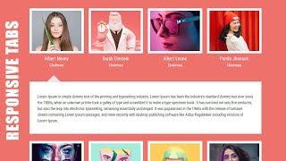 Responsive Tabs with Accordian Menu using HTML & CSS 3