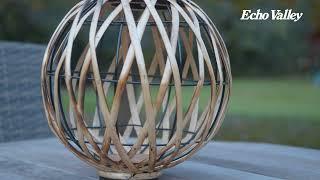 Lumisphere Wicker Solar Lantern