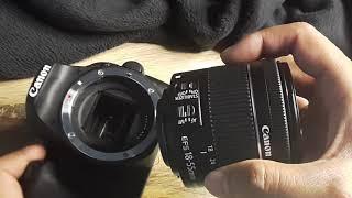 how to attach or remove a Lens from a Canon DSLR