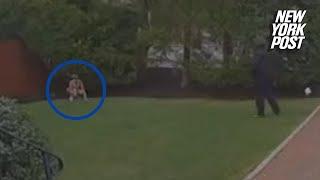 Boston Marathon runner caught pooping in stranger’s yard in doorbell video | New York Post