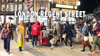 Central London Night Walk | Regent street at Night - Sept 2022 | London Night walk [4K HDR]