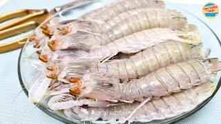 How To Clean Mantis Prawn | Cleaning Mantis Shrimp Seafood