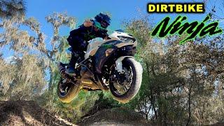 Sending Dirt Jumps On My Streetbike!