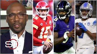 ESPN on Chiefs clinch top seed, Ravens lead top AFC North, Bridgewater return Lions, Bears new HC?