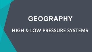 How High and Low Pressure Affects Precipitation