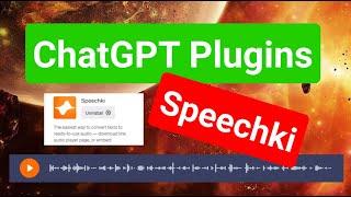 ChatGPT Plugins: Speechki - плагин преобразует текст в аудио️▶• ılıılıılıılıılıılı. 0