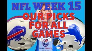 NFL WEEK 15 :ALL GAME PICKS