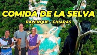 Comiendo en Palenque, Chiapas 