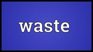 Waste Meaning